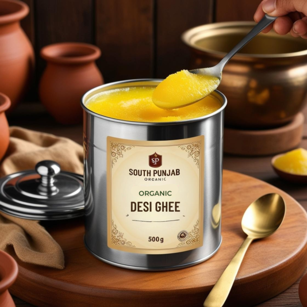 Pure Buffalo Desi Ghee (500g) - South Punjab Organic